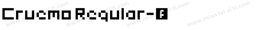 Cruemo Regular字体转换